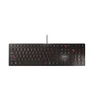 CHERRY KC 6000 Slim klaviatūra, universali, USB, US English, juoda