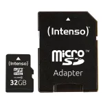 INTENSO atminties kortelė Micro SDHC 32GB, 10 klasė, su adapteriu 3413480