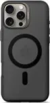 Decoded perdirbto plastiko nugarėlės dangtelis iPhone 16 Pro Max, permatomas juodas