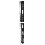 APC AR7580A vertikalus kabelių vedimo įrenginys NetShelter SX 42U 750 mm pločio spintoms, juodas, 2 vnt. pakuotė