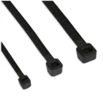 InLine 59963O kabelių suveržimo juostelės 250 mm x 4,8 mm, nailonas PA 6.6, atsparumas tempimui 22 kg (215,7 N), juodos, 100 vnt.