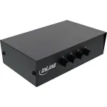 InLine AV jungiklis mechaninis 4 prievadų 3x RCA IN/OUT Composite juodas