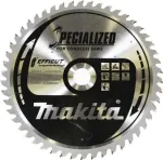 Makita Efficut &ndash; diskinio pjūklo geležtė &ndash; medienai, metalui, WPC (medienos-plastiko kompozitams) &ndash; 190 mm &ndash; 50 dantų &ndash; skirta Makita DLS713NZ, DLS714NZ (E-12251)