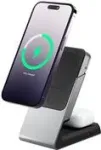 Alogic MagSafe 2 viename belaidė įkrovimo stotelė su laikikliu, juoda