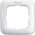 BUSCH-JAEGER Rahmen mit Aufdruck ,,Heizung-Notschalter' 2511JH-214 Reflex SI alpinweiss 2511JH-214 (1725-0-1009)