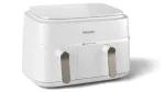 Philips 3000 serijos NA353/10 dviguba kar&scaron;to oro gruzdintuvė 9 L 2750 W sidabrinė, balta