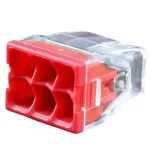 Hismart EL240432 &ndash; universalus laidų jungiklis, 6 x 0,5&ndash;2,5 mm&sup2;, 24 A, 450 V, 100 vnt.