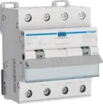 Hager AFX416D 4P 10kA B-16A 300mA A tipo diferencialinis automatinis jungiklis