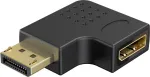 Goobay DisplayPort kampinis adapteris 90&deg; į kairę juodas (77132)