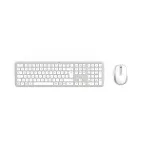 Hama WKM-550 00173066 baltas belaidis klaviatūros ir pelės komplektas keliems įrenginiams, RF + Bluetooth, QWERTZ (voki&scaron;ka)