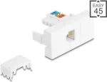 DELOCK Easy 45 modulis RJ12 lizdas LSA UTP baltas 90897