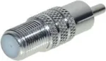 Adapteris F‑lizdas į RCA‑ki&scaron;tuką ShiverPeaks 85326 &mdash; koaksialinis F jungtis į RCA garso/vaizdo adapteris