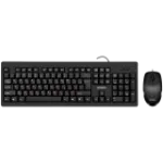 Kombinuotas rinkinys klaviatūra+pelė KB-S320C juoda (104 klavi&scaron;ai, 1000DPI, 2+1 bt.)