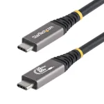 USB4 laidas 3m (10ft) 20Gbps USB-IF sertifikuotas USB-C 60W PD 4K 120Hz DP 2.1 TPE juodas