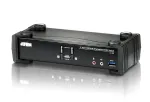 ATEN CS1922 2 prievadų USB 3.1 Gen 1 4K DisplayPort 1.2 KVMP&trade; jungiklis su garsu (KVM kabeliai įtraukti)