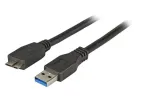 USB laidas EFB Elektronik K5295SW.1, USB A &mdash; Micro-USB B, 1 m, juodas