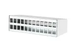 METZ CONNECT 130861-2402KE Sieninis tvirtinimo rėmelis patch paneliui, aliuminis/plienas/cinkas
