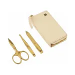 ZWILLING Manicure Pedicure Set 3-Piece with Nail Scissors, Leather Case (97747-001-0)
