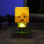 Paladone PP6591MCF Minecraft Alex Icon Light &ndash; USB maitinamas LED naktinis &scaron;viestuvas, besikeičiančių spalvų