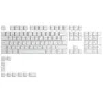 Glorious GPBT Keycaps &ndash; 115 PBT klavi&scaron;ų, ISO, ES i&scaron;dėstymas, Arctic White