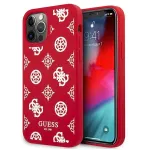 Guess GUHCP12LLSPEWRE iPhone 12 Pro Max 6,7 inch Raudonas kietas dėklas &bdquo;Peony Collection&ldquo;