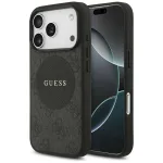 Guess 4G Circle Classic Logo MagSafe Case, skirta iPhone 17 Pro (juoda)