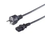 S CONN Maximum Connectivity maitinimo laidas Schuko tiesus CEE 7/7 į C13 juodas VDE 1,8 m
