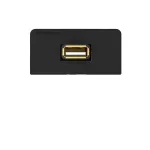 Kindermann Connection Panel USB 2.0 Anthracite RAL 7024 Half-Bezel su Pigtail Kabeliu 7457000522