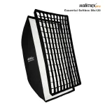 Walimex Pro Softbox Essential 80x120 cm stačiakampė softbox su Bowens laikikliu, sidabriniu vidumi, difuzoriais, ne&scaron;imo krep&scaron;iu