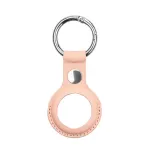 iLike AirTag PU Leather Key Ring Keychain Case Pink