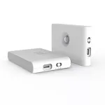 Elight T1 Wall Fix Double Projection LED 1W Battery Lamp 2700K su judesio/prieblandos jutikliu USB-C balta