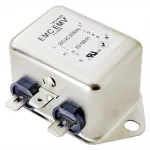 Akyga EN2030-12-F vienfazis EMI filtras, 12 A, 120-250 V AC, 50/60 Hz, 6,3 mm plok&scaron;čiosios jungtys