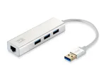 LevelOne Gigabit Adapter USB-A 3.0 prie RJ45 + 3x USB-A 3.0 1Gbps