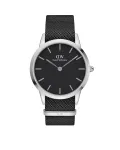 DANIEL WELLINGTON Classic Men's Watch 40mm Rose Gold Stainless Steel Black Leather
