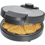 Bomann WA 1365 CB Waffle Maker 1000 W Heart-Shaped Non-Stick Black/Stainless Steel