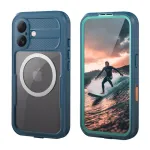Crong Seal Cover IP68 Waterproof Case, skirta Apple iPhone 17 &ndash; Marine Blue