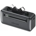 Powerbank USAMS XB-Series CD233 5000mAh PD 20W su USB-C / Lightning laidu sidabrinis
