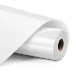 LOKLIK Permanent Adhesive Vinyl Film Glossy - White - 30.5 x 180 cm (12 inch x 6 inch)