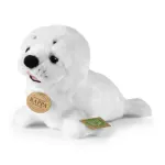 Rappa Realistic Plush Seal White 25 cm Eco-Friendly