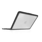 &bdquo;STM Dux Ultra&ldquo; dėklas, skirtas &bdquo;Apple MacBook Neo&ldquo;, juodas/permatomas
