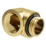 Barrow adapter 90&deg; G1/4 vyri&scaron;kas į G1/4 moteri&scaron;kas TDWT90-B01 GO Gold