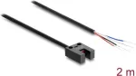 Delock Fork Light Barrier 5 mm Type U su 4 atvirais kabelio galais NPN L/D perjungiamas 2 m