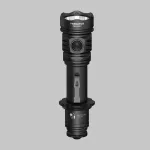Armytek Predator PRO MAX taktinis žibintuvėlis 3000 liumenų, &scaron;ilta balta &scaron;viesa, 501 m spindulys, Cree XHP70.2, įkraunamas 21700, juodas