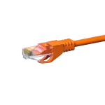 DSIT CAT 6 U/UTP tinklo jungiamasis laidas, 10 m, oranžinis, CCA, RJ45, 1 Gbps
