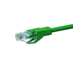 DSIT CAT5e U/UTP eterneto jungiamasis laidas, 0,25 m, žalias, 100% varis (DC-53-002)
