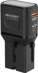 VOLTCRAFT UC-1C1A35W01 35W kelioninis sieninis įkroviklis su USB-C PD ir USB-A Quick Charge, juodas, su EU/UK/US adapteriais VC-17792720