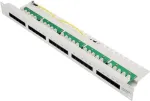 BULLITT CAT 3 ISDN komutacinė panelė, 25 prievadų RJ45 8P4C, neekranuota, 19 inch 1U, juoda