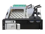 DeLOCK 5,25 colio mobilus krep&scaron;elis 1 x 2,5 colio + 1 x 3,5 colio SATA HDD ir 2 x USB 3.0 prievadai (47209)