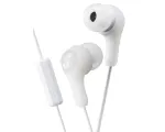 JVC Gumy Plus ausinės su mikrofonu, baltos