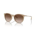 Armani Exchange moteri&scaron;ki kvadratiniai akiniai nuo saulės AX4140S 834213 Havana rudos gradientinės 55/17/140 mm